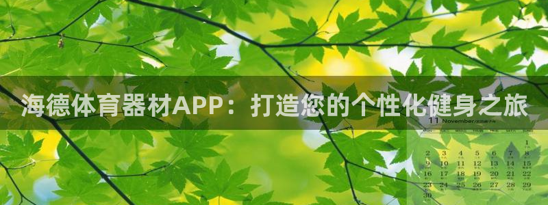 耀世平台实7O777：海德体育器材APP：打造您的个